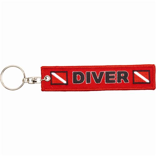 scuba dive diver diving "500 Logged Dives" brand new metal PADI Keychain 