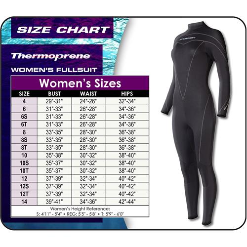Purple Details about  / Henderson Women/'s TherMaxx 3mm Wetsuit