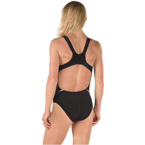 Speedo Womans Hydrosense Flowback Swimsuit  Size 12/34 Black Rrp £55 