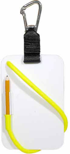 Innovative Junior Pro Slate with SS Carabiner Underwater Writing Device