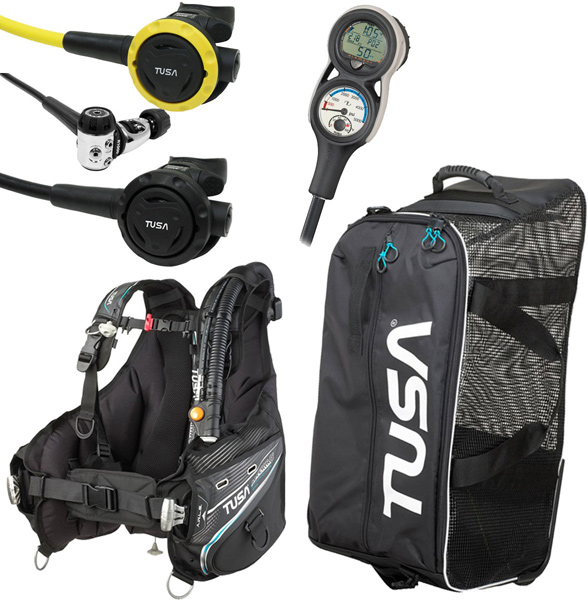 TUSA Soverin Alpha Analog best scuba diving gear packages