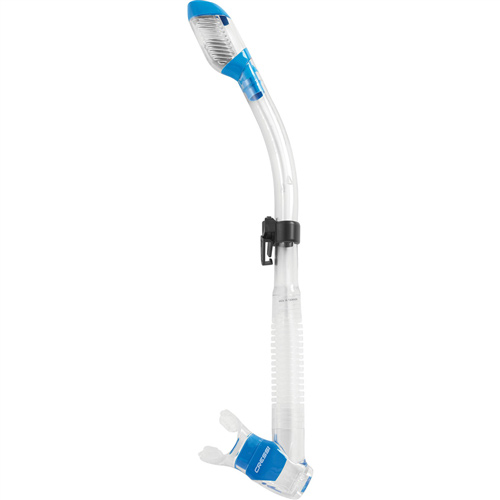 Cressi Mini Dry Junior Snorkel: A dry snorkel with a one-way exhaust valve
