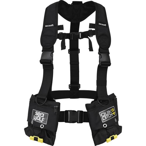 the Seasoft Sea Wolf brace diving weight system